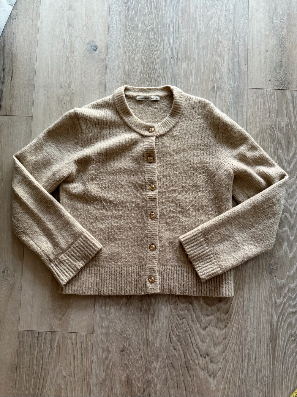 Abercrombie & Fitch Tan Cardigan